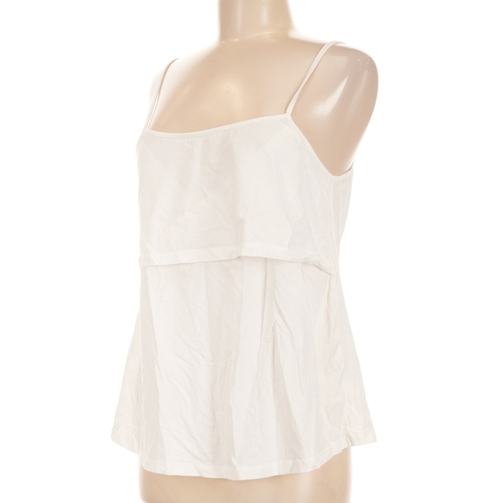 White Layered Spaghetti-Strap Cami